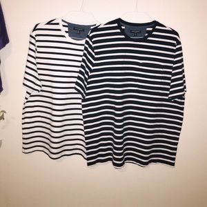 Pair of Black/White Banana Republic Shirts